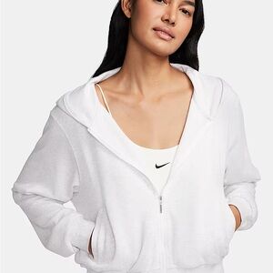 Nike WMN xs Light Gray Zip-Up Hoodie